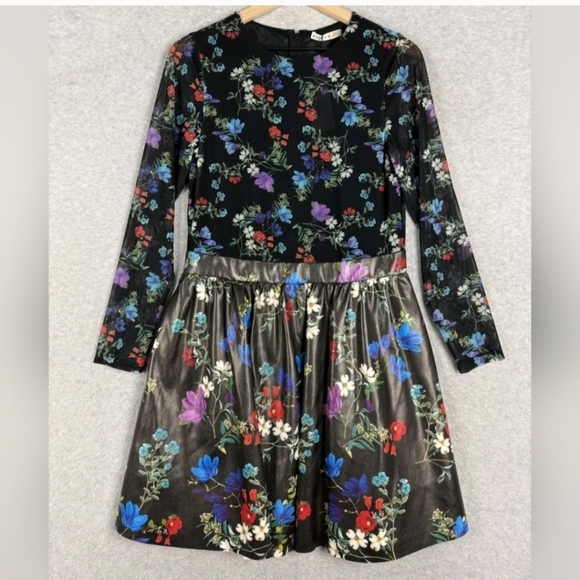 Alice + Olivia Chara Vegan Mini Dress size 12 - Picture 14 of 16